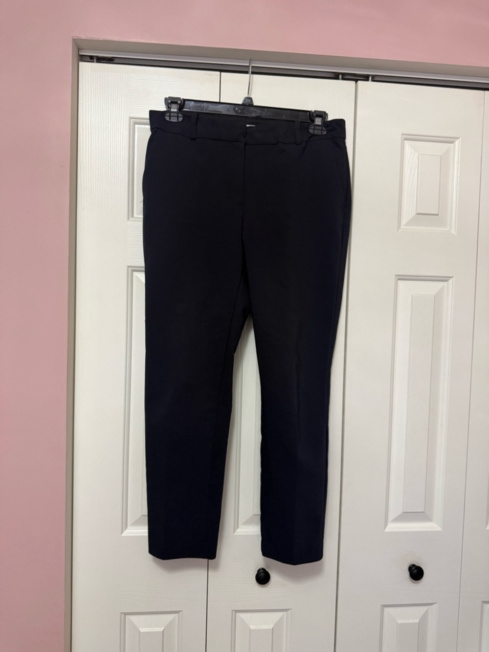 H&M Black Straight-Leg Dress Pants